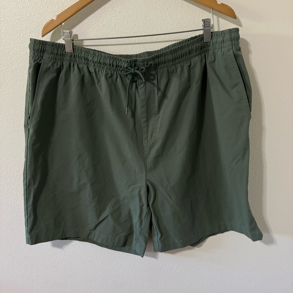 Vineyard Vines Performance Shorts Green Elastic Pull On Drawstring 2022-XXL